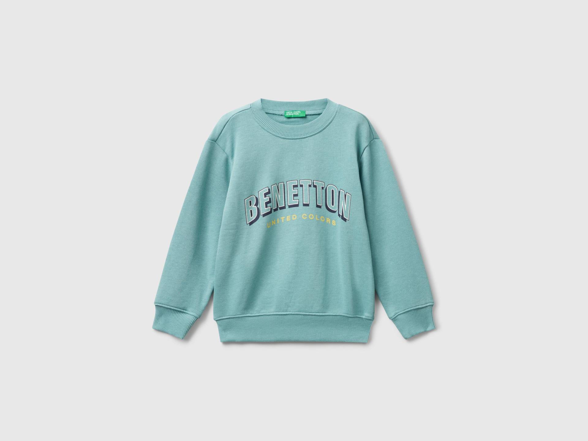 Benetton, Sweatshirt Mit Normaler Passform Und Aufdruck, size 82, Blassblau, male Benetton, Sweatshirt Mit Normaler Passform Und Aufdruck, size 82, Blassblau, male von United Colors of Benetton