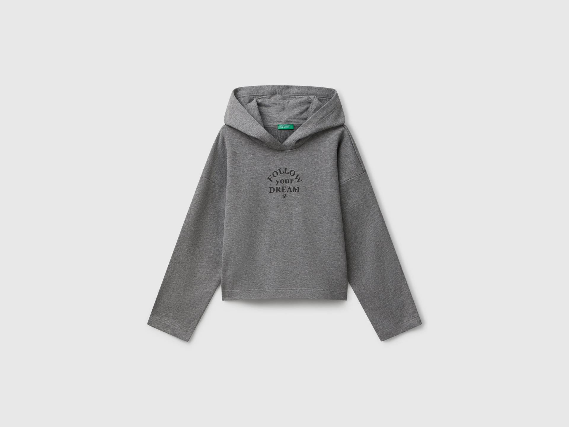 Benetton, Sweatshirt Mit Slogan-print, size 2XL, Dunkelgrau, female Benetton, Sweatshirt Mit Slogan-print, size 2XL, Dunkelgrau, female von United Colors of Benetton