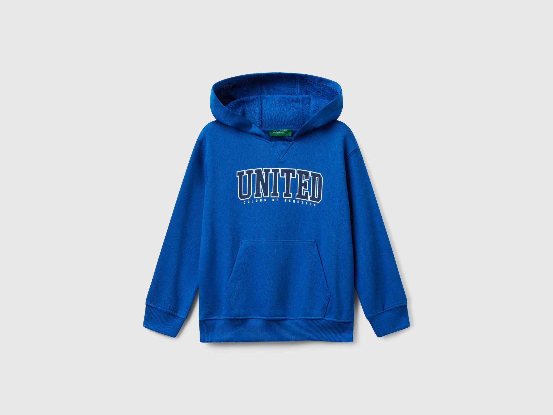 Benetton, Sweatshirt Mit Tasche Und Kapuze, size 82, Verkehrsblau, male von United Colors of Benetton