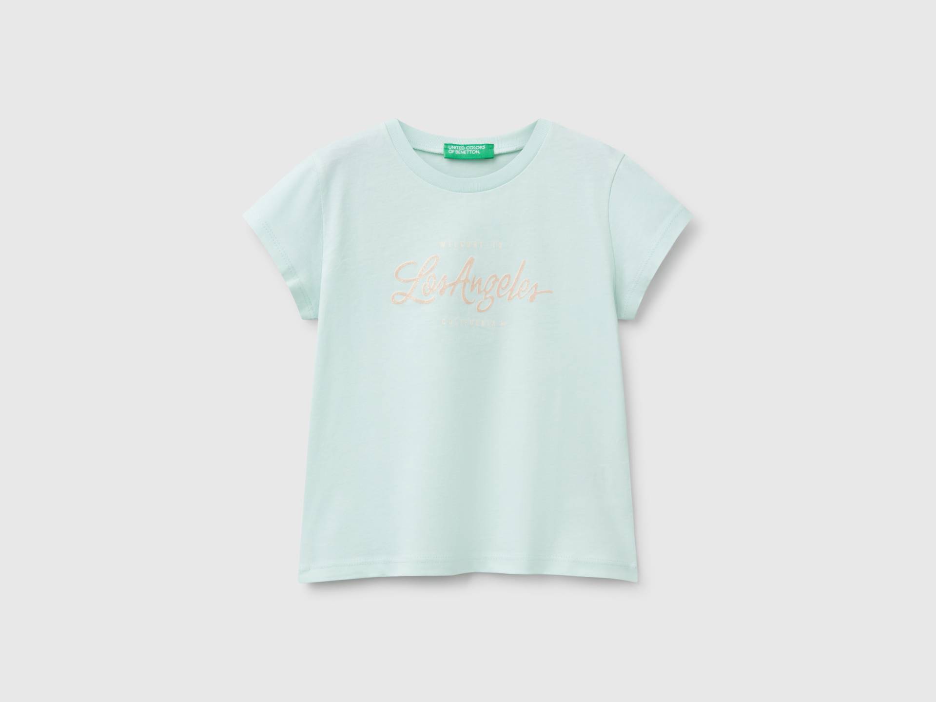 Benetton, T-shirt Aus Baumwolle Mit Glitzer, size 104, Türkisblau, female Benetton, T-shirt Aus Baumwolle Mit Glitzer, size 104, Türkisblau, female von United Colors of Benetton