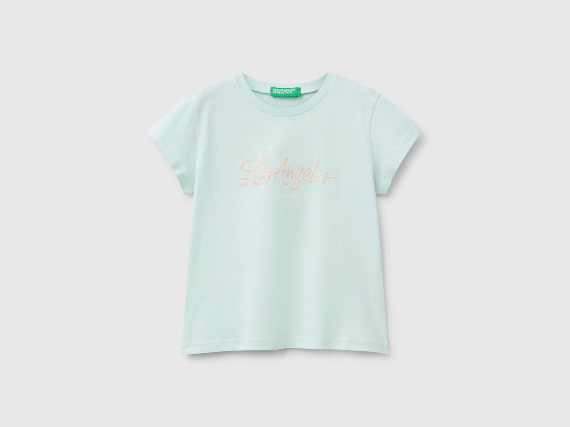 Benetton, T-shirt Aus Baumwolle Mit Glitzer, size 90, Türkisblau, female Benetton, T-shirt Aus Baumwolle Mit Glitzer, size 90, Türkisblau, female von United Colors of Benetton