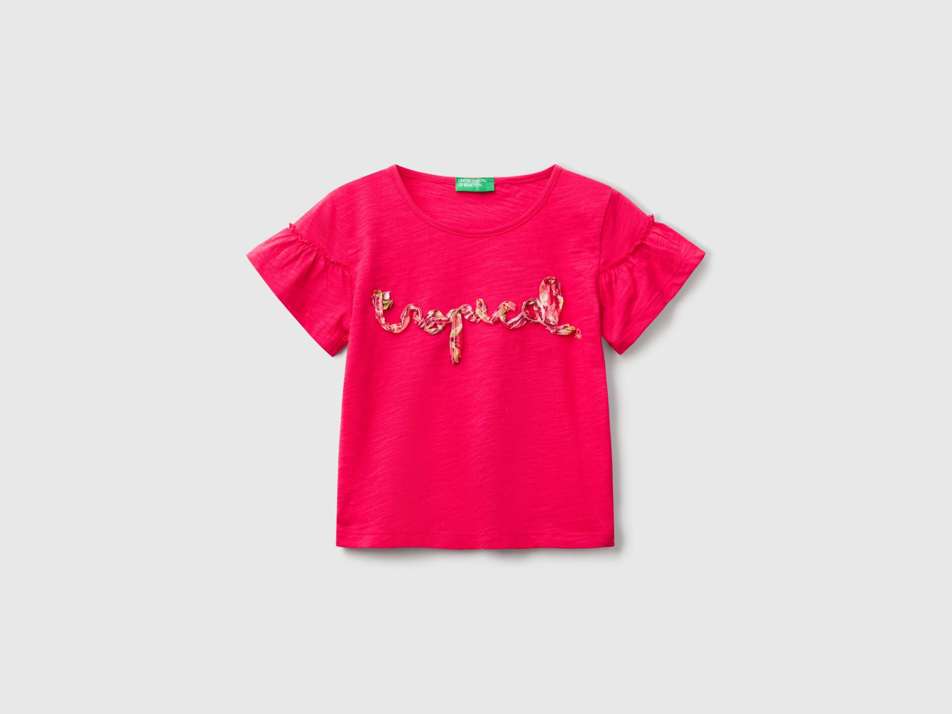Benetton, T-shirt Mit Applikation, size 116, Fuchsia, female Benetton, T-shirt Mit Applikation, size 116, Fuchsia, female von United Colors of Benetton