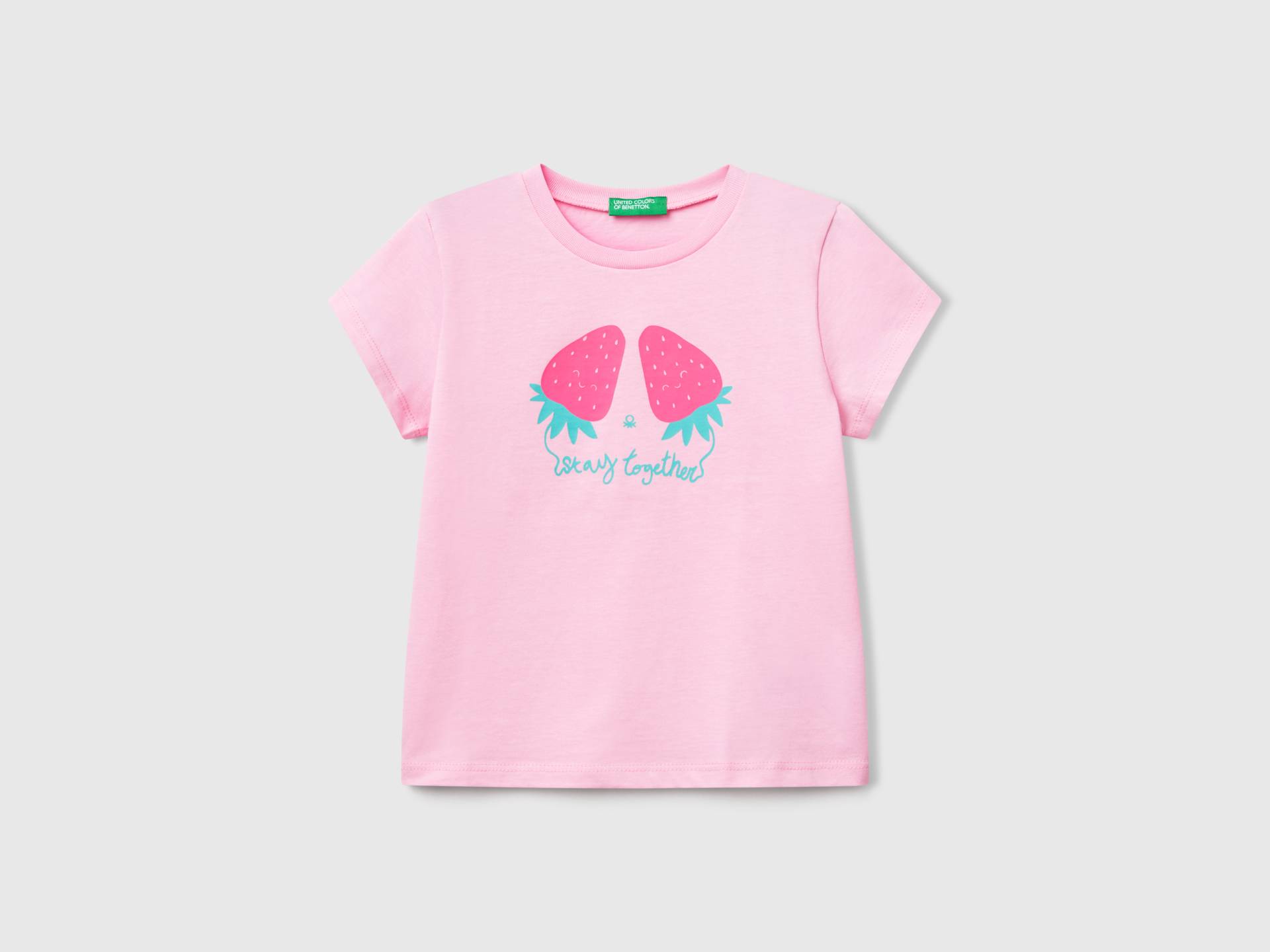 Benetton, T-shirt Mit Fluoreszierendem Aufdruck, size 104, Pink, female Benetton, T-shirt Mit Fluoreszierendem Aufdruck, size 104, Pink, female von United Colors of Benetton