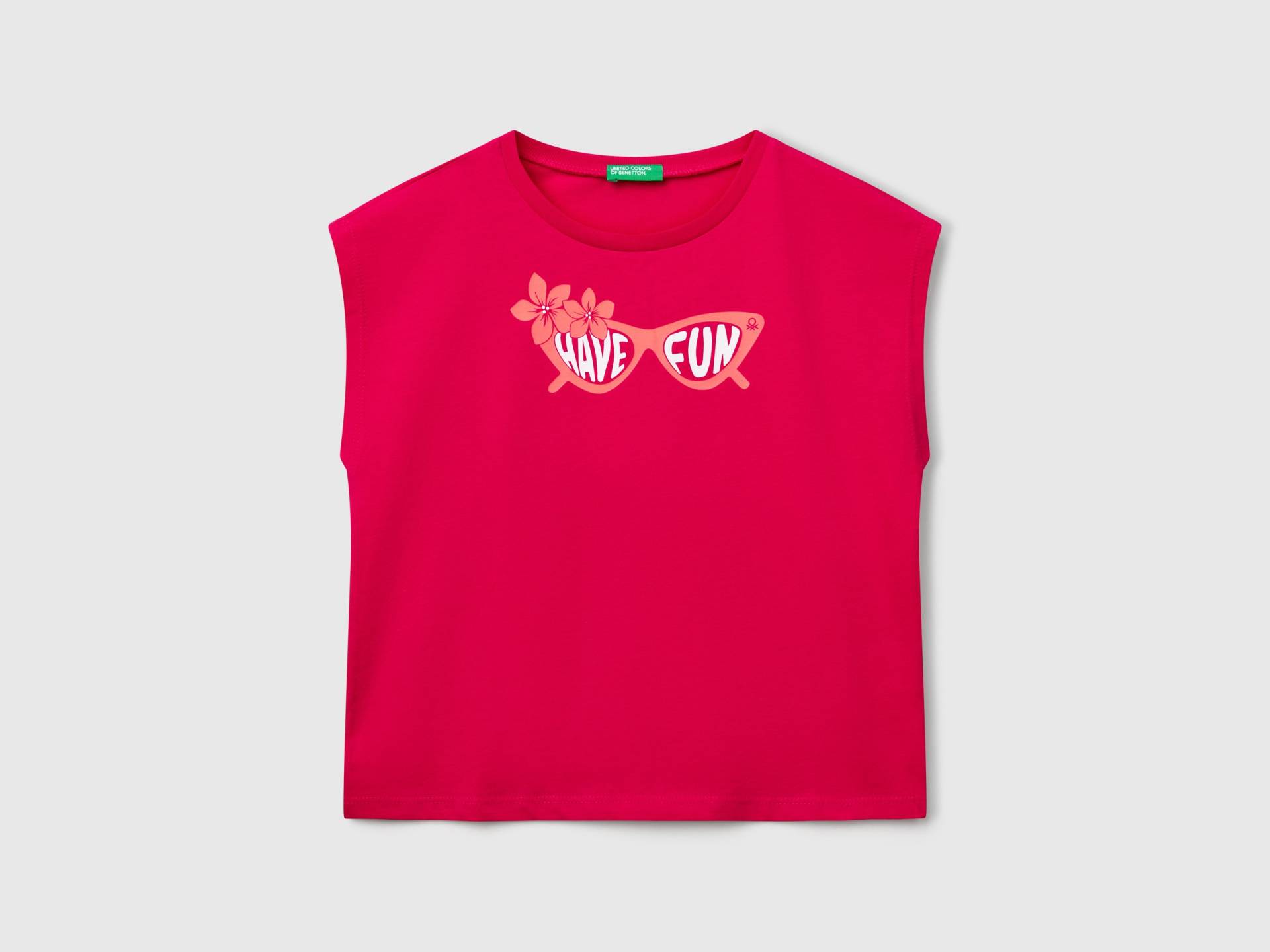 Benetton, T-shirt Mit Fluoreszierendem Aufdruck, size 3XL, Fuchsia, female Benetton, T-shirt Mit Fluoreszierendem Aufdruck, size 3XL, Fuchsia, female von United Colors of Benetton