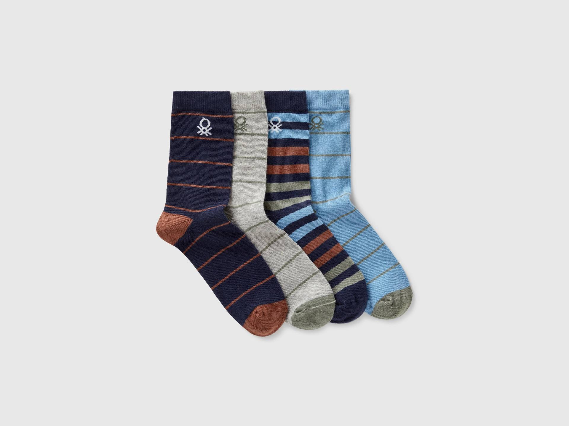 Benetton, Vier Paar Gemusterte Socken, size 20-24, Bunt, male Benetton, Vier Paar Gemusterte Socken, size 20-24, Bunt, male von United Colors of Benetton
