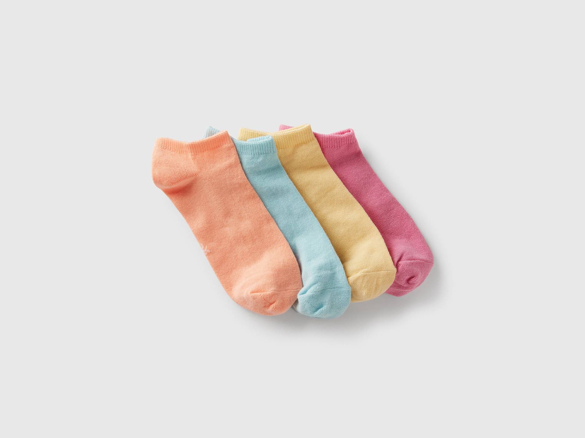 Benetton, Vier Paar Kurze Socken, size 35-38, Bunt, male Benetton, Vier Paar Kurze Socken, size 35-38, Bunt, male von United Colors of Benetton