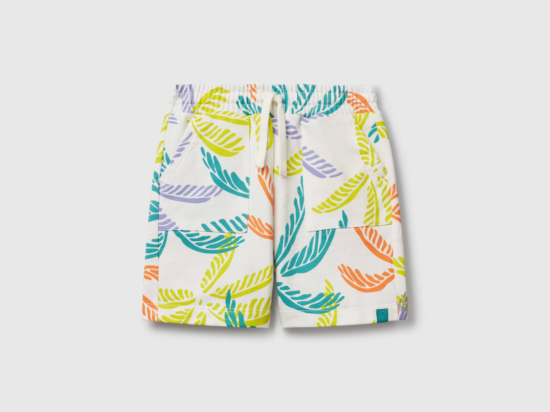 Benetton, Weiße Shorts Mit Tropischem Aufdruck, size 82, Weiss, male Benetton, Weiße Shorts Mit Tropischem Aufdruck, size 82, Weiss, male von United Colors of Benetton