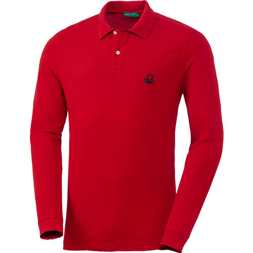 Benetton Herren Poloshirt langarm von Benetton