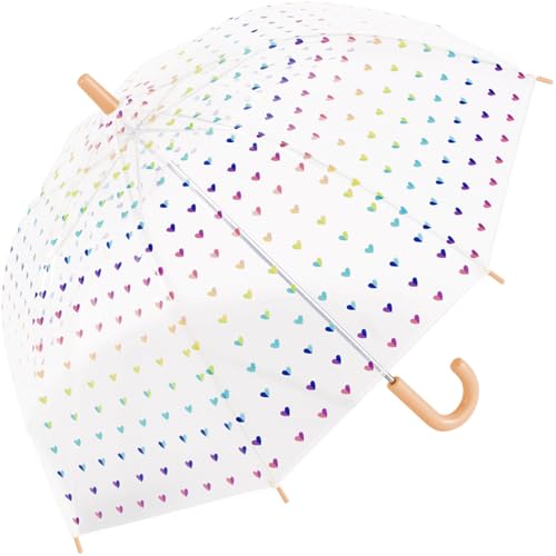 Benetton Kinder-Glockenschirm durchsichtig transparent - Hearts von United Colors of Benetton