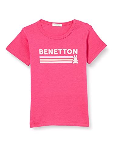United Colors of Benetton (Z6ERJ) Baby-Jungen 3I9WMM28H T-Shirt, Fuchsia 3l5, 50 cm von United Colors of Benetton