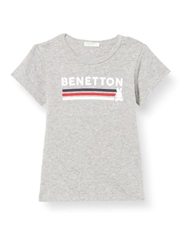 United Colors of Benetton (Z6ERJ) Baby-Jungen 3I9WMM28H T-Shirt, Grau Melange 501, 62 cm von United Colors of Benetton