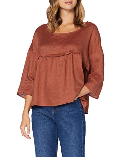 United Colors of Benetton (Z6ERJ) Damen Blusa Hemd, Rustic Brown 3g4, XS von United Colors of Benetton