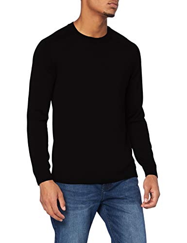 United Colors of Benetton (Z6ERJ) Herren Maglia G/c M/l Pullover, Nero 700, S von United Colors of Benetton