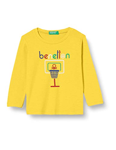 United Colors of Benetton (Z6ERJ) Jungen M/l T-Shirt, Lemon Chrome 0t5, 82 von United Colors of Benetton