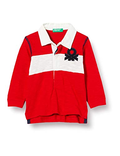 United Colors of Benetton (Z6ERJ) Jungen Maglia Polo M/L Polohemd, Red 015, 74 cm von United Colors of Benetton