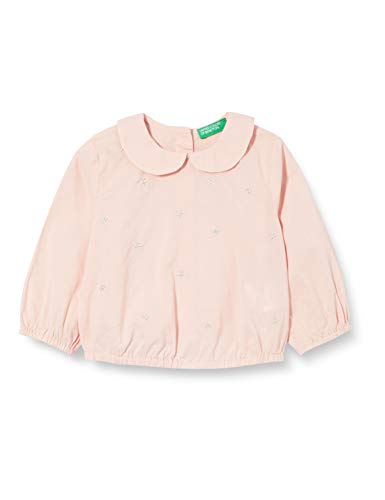 United Colors of Benetton (Z6ERJ) Mädchen Camicia Hemd, Peach Skin 04u, 74 cm von United Colors of Benetton