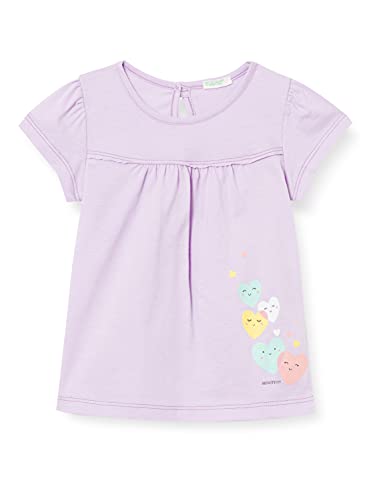 United Colors of Benetton (Z6ERJ) Baby-Jungen 3I1XMM27T T-Shirt, Orchidee 054, 50 cm von United Colors of Benetton