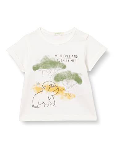 United Colors of Benetton Baby-Jungen 3i1xa102v T-Shirt, Weiß 101, 82 von United Colors of Benetton