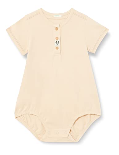 United Colors of Benetton Baby-Jungen Body M/M 39yxab003 Kleinkind-Strampelanzug, Crème Brûlée 1k9, 56 cm von United Colors of Benetton