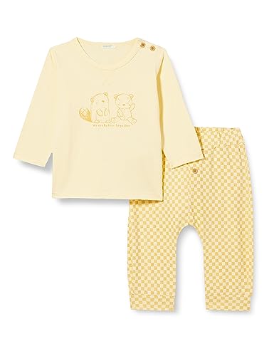 United Colors of Benetton Baby-Jungen COMP(Maglia+Pant) 3XDUAK00A Hose, Giallo 62N, 68 von United Colors of Benetton