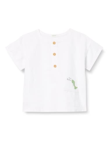 United Colors of Benetton Baby-Jungen Camicia 5be7aq003 Hemd, Weiß 101, 62 cm von United Colors of Benetton