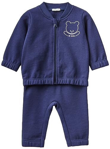 United Colors of Benetton Baby-Jungen Comp(Jacke + Hant) 3J70ak007 Hose, Dunkelblau 252, 62 von United Colors of Benetton