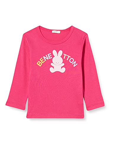 United Colors of Benetton Baby-Jungen M/L 3I9WMM28A T-Shirt, Fuchsia 3l5, 50 cm von United Colors of Benetton