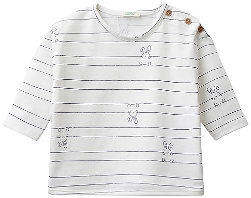 United Colors of Benetton Baby-Jungen M/L 3K84A103i T-Shirt, Bianco 61k, 62 cm von United Colors of Benetton