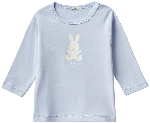 United Colors of Benetton Baby-Jungen M/L 3i9wa1037 T-Shirt, Celeste 081, 68 cm von United Colors of Benetton