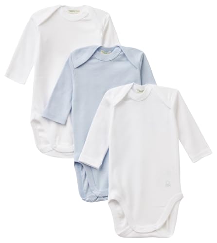 United Colors of Benetton Baby-Jungen Set 3 Body 3gi70b089 Strampler Mädchen, Weiß, 86 von United Colors of Benetton