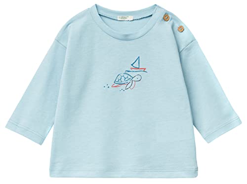 United Colors of Benetton Baby-Jungen T M/L 3096A102B Kurzarm Shirt, Turchese Chiaro 19G, 62 von United Colors of Benetton