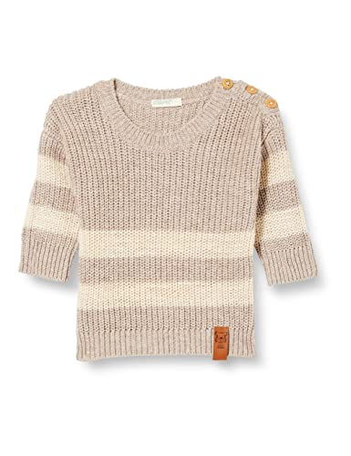 United Colors of Benetton Baby-Jungen T-Shirt G/C M/L 1136B100i Pullover, Beige Gestreift 78j, 82 von United Colors of Benetton