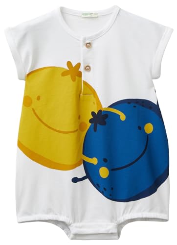 United Colors of Benetton Baby-Jungen TUTINA 3MI5AT00U Jogginganzug, Bianco, 68 von United Colors of Benetton