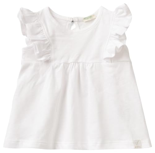 United Colors of Benetton Baby-Mädchen 3f4ja104l T-Shirt, Optisches Weiß 101, 82 von United Colors of Benetton