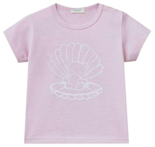 United Colors of Benetton Baby-Mädchen 3i1xa1030 T-Shirt, Lila 07z, 68 cm von United Colors of Benetton