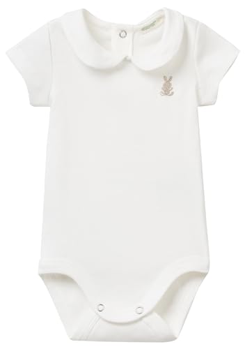 United Colors of Benetton Baby-Mädchen Body 3i9wmb112 Strampler für Babys und Kleinkinder, Milchweiß 074, 68 von United Colors of Benetton