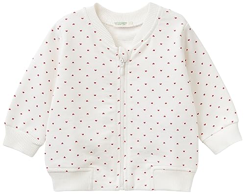 United Colors of Benetton Baby-Mädchen Jacke M/L 365sa500a Trainingsshirt, Rosa Pesca 60h, 62 von United Colors of Benetton