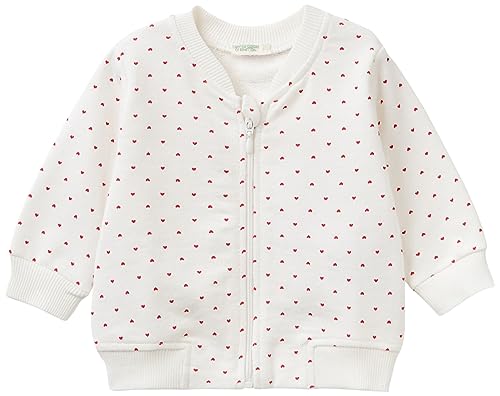 United Colors of Benetton Baby-Mädchen Jacke M/L 365sa500a Trainingsshirt, Rosa Pesca 60h, 80 von United Colors of Benetton