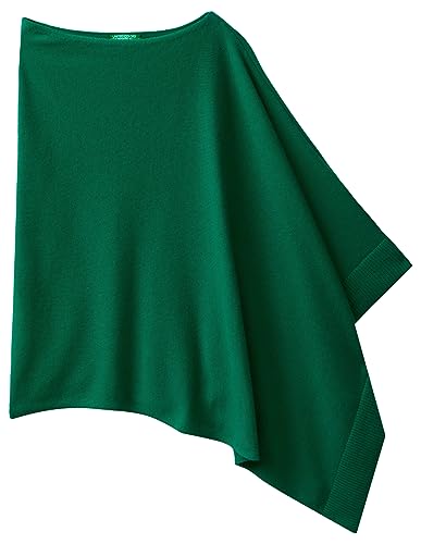 United Colors of Benetton Damen 1235du00t Strickponchos und Umhänge, Waldgrün 1u3, One Size von United Colors of Benetton