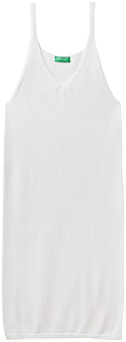 United Colors of Benetton Damen 1290dv00s Kleid, Weiß 701, L von United Colors of Benetton