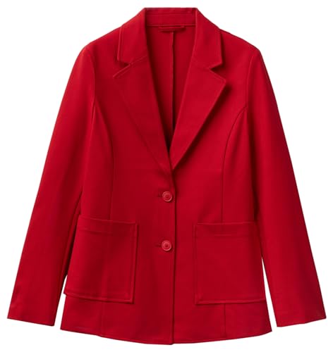 United Colors of Benetton Damen 27ckdw00x Jacke, Rot 0v3, 44 von United Colors of Benetton