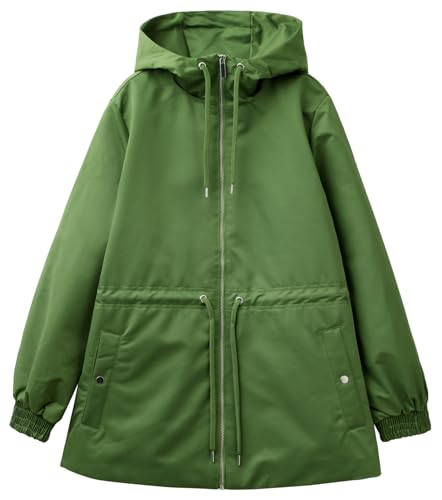 United Colors of Benetton Damen 27wzdn054 Jacke, Waldgrün 2G3, L von United Colors of Benetton