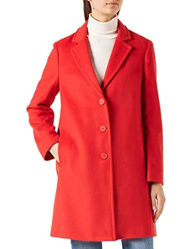 United Colors of Benetton Damen 2YDTDN012 Mantel, Rot 89L, 44 von United Colors of Benetton