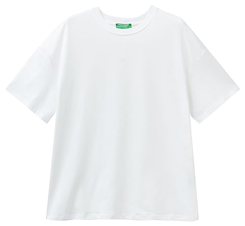 United Colors of Benetton Damen 3096d104p T-Shirt, Weiß 101, Medium von United Colors of Benetton