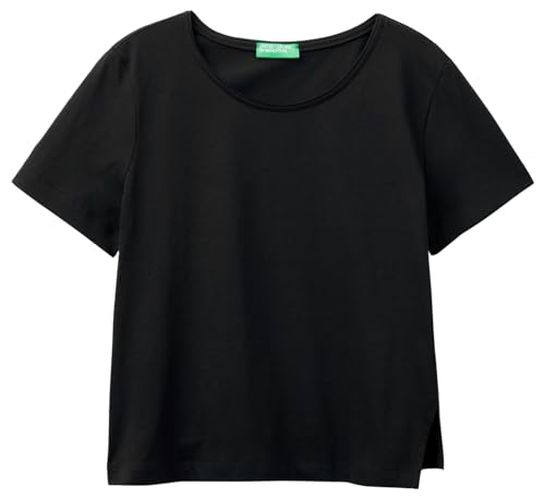 United Colors of Benetton Damen 3096d106o T-Shirt, Schwarz 100, XX-Small von United Colors of Benetton