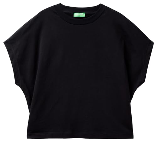 United Colors of Benetton Damen 3096d1071 T-Shirt, Schwarz, Large von United Colors of Benetton