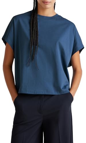 United Colors of Benetton Damen 3096d1071 T-Shirt, blau, Small United Colors of Benetton Damen 3096d1071 T-Shirt, blau, Small von United Colors of Benetton