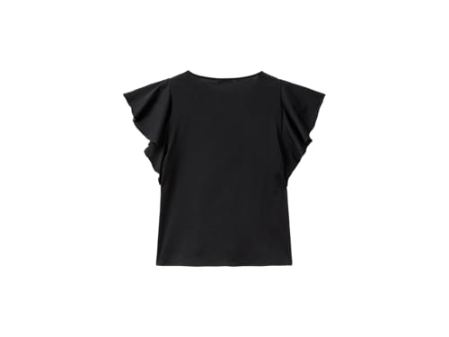 United Colors of Benetton Damen 30byd107a T-Shirt, Schwarz, Small von United Colors of Benetton