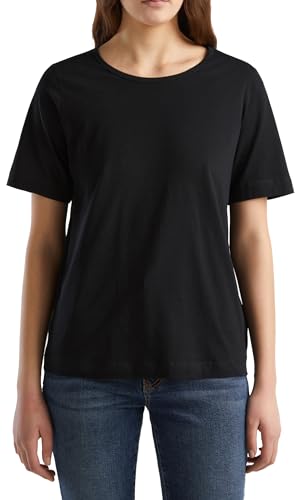 United Colors of Benetton Damen 31vkd104k T-Shirt, Schwarz 100, Small von United Colors of Benetton