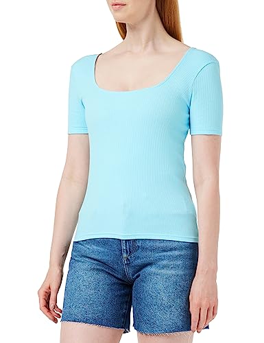 United Colors of Benetton Damen 33whd103z T-Shirt, Türkis 1y9, Large von United Colors of Benetton